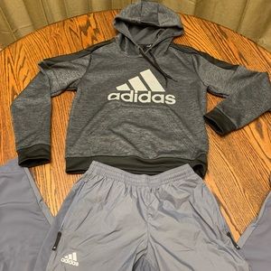 Adidas sweatshirt and pants
